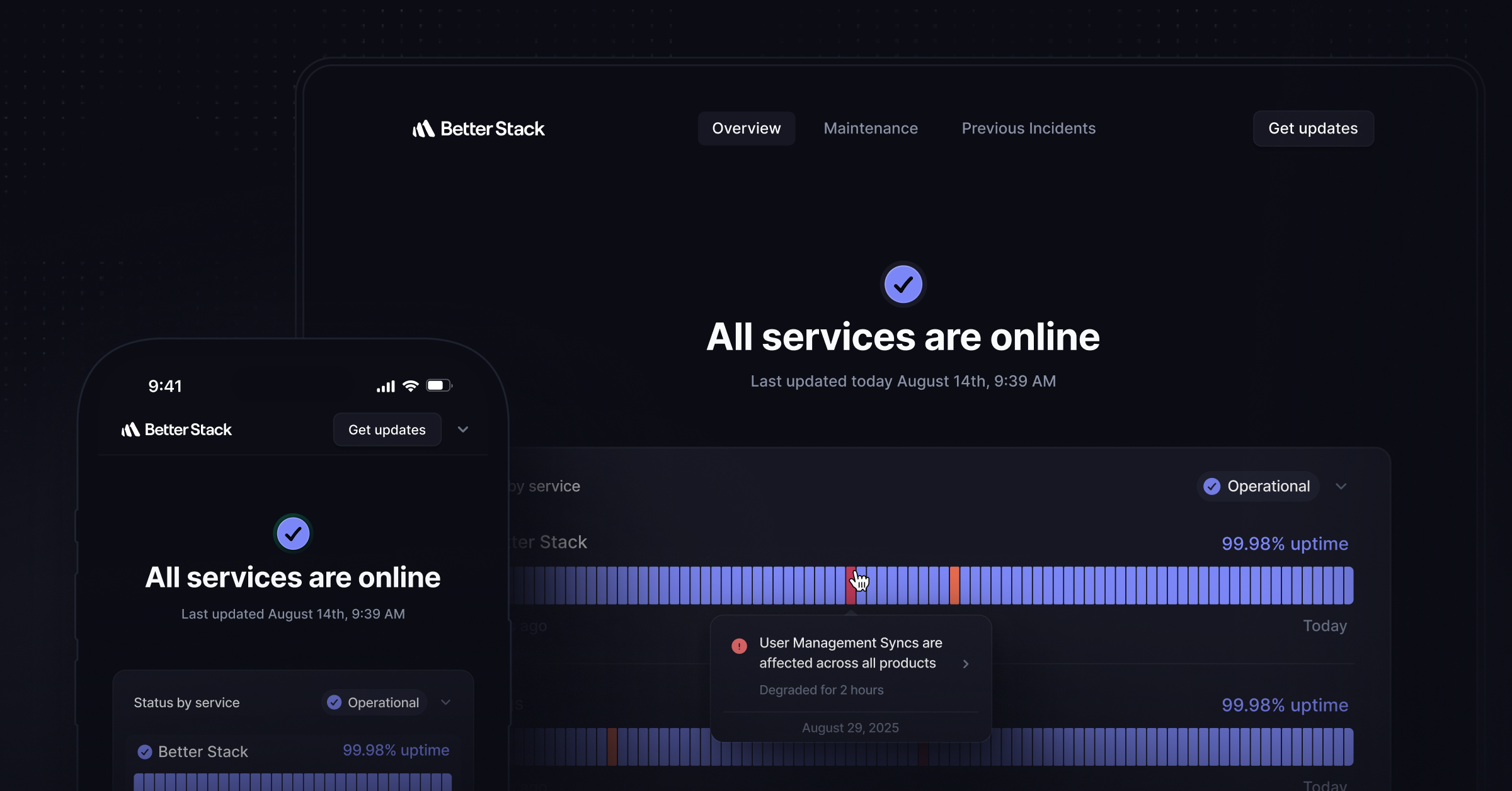 screenshot of Better Stack